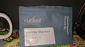 Curaleaf  Murray sherbet 20% THC 1% CBD 10g £69