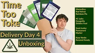 Delivery Day 4 - Unboxing medical flower, initial thoughts and view #cannabisreview #medicalcannabis