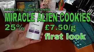 MIRACLE ALIEN COOKIES | Hexacan & Portocanna | 25% | £7.50/g | FIRST LOOK