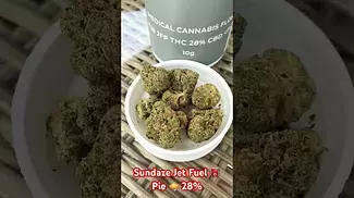 Sundaze Jet Fuel  Pie  28% #ukmedicalcannabis #painrelief #medical #flower #medicalcannabis