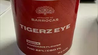 HERDADE DAS BARROCAS - TIGERZ EYE 22 THC Indica Medical Cannabis Flower  (wow)