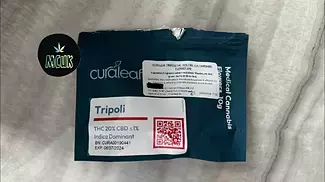 Curaleaf T20 Tripoli Indica hybrid £5.50 per gram