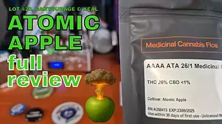 ATOMIC APPLE FULL REVIEW | Lot 420, Cantourage & Xeal Pharma | 26% | 10/g