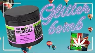 Big Narstie Medical GB T26 Glitter Bomb UK Medical Cannabis Review