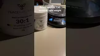Peace naturals T30 wedding cake weight