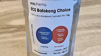 ECS Bafokeng choice THC 24% CBD less than 1%