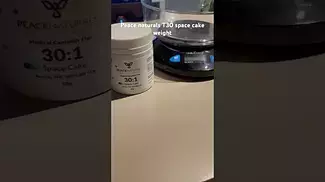Peace naturals T30 space cake weight