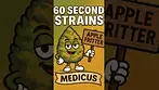 Apple Fritter — Medicus  60 Second Strains Review  THC: 26%  #medicalcannabis  #cannabisreview