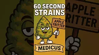 Apple Fritter — Medicus  60 Second Strains Review  THC: 26%  #medicalcannabis  #cannabisreview