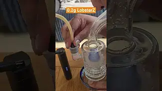 Green Karat - LobsterZ (Blue Lobster x Zangria) Bong with vaporizer.