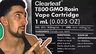 80 THC Rosin GMO Vape Cart Review (UK Medical)