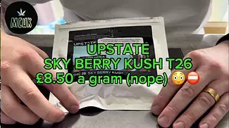 NEW to UK Medical - UPSTATE SKY BERRY KUSH (26% THC)