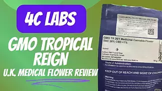 4C Labs - GMO Tropical Reign | UK Medical Flower Review