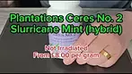 Plantations Ceres No. 2 T25 Slurricane Mint. First Impressions