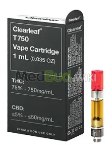 Packaging for Clearleaf® Hash Rosin T750 East Coast Sour Dank Vape Cartridge (510 Fitment) Medical Cannabis