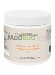 Packaging for Craft Botanics® SBF T30 Superboof Medical Cannabis Flower