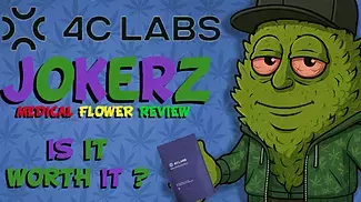 4C Labs Jokerz Medical Cannabis Review | 18% THC Strain Smell, Look & Vaporizer Test #gelato #legal