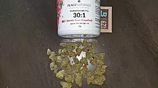 Atomic Sour Grapefruit By Peace Naturals 30%THC Medical Cannabis Review