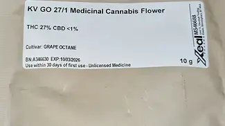 UK Medical Cannabis Grape Octane by Kasa Verde