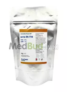 Packaging for EcoCann Access MTB T19 Motorbreath Medical Cannabis Flower