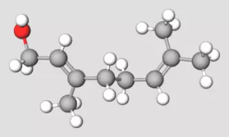 Geraniol Terpene Compound Representation