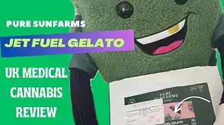 Pure Sunfarms - Jet Fuel Gelato T23 || U.K. Medical Cannabis Review
