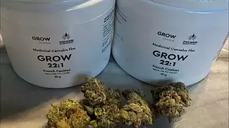 GROW French Cookies 22 THC - U.K. medical cannabis flower.