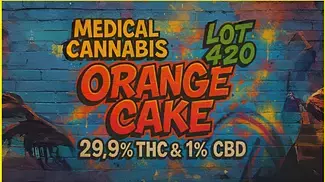 Medical Cannabis Review | Orange Cake by Lot 420 (29% THC, 1% CBD) | #thebeatpoetuk 