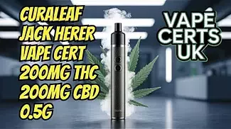 Curaleaf vape cartridge jack herer 200mg thc 200mg cbd