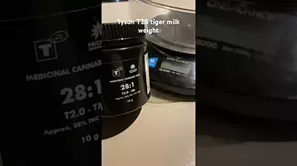 Tyson T28 tiger milk weight