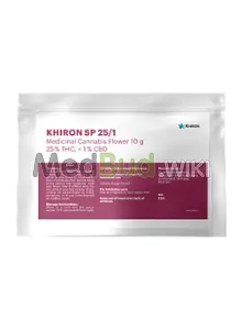 Packaging for Khiron SP T25 Sugar Punch Medical Cannabis Flower