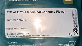 Animal Face by 4TP. UK Medical Cannabis. 