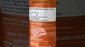 Platinum Garlic 26% UK Medical by SNDL Zeal Palmetto 4C Labs BN A352370 ED 30 06 2026