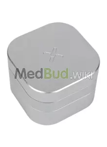 Packaging for Aluminium 3-Piece Cannabis Grinder Silver/Black