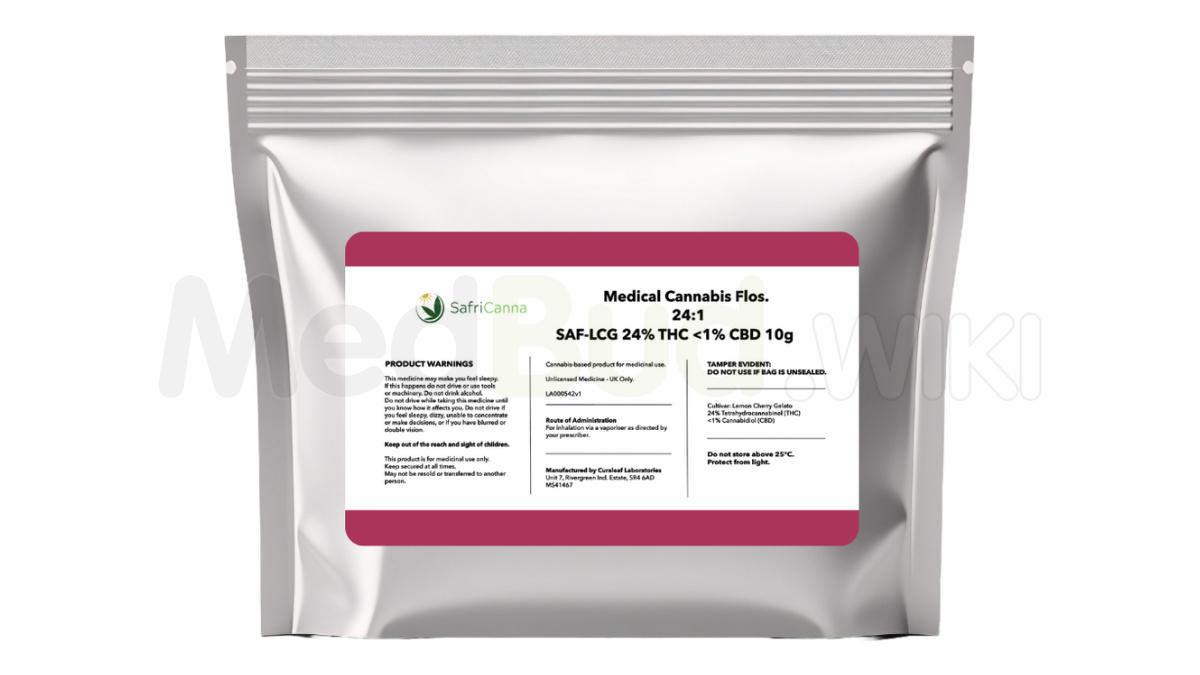 SafriCanna LCG T24 Lemon Cherry Gelato Medical Cannabis Flower