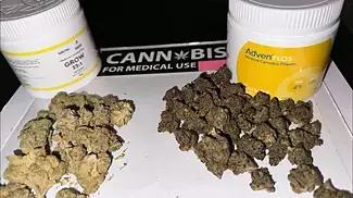 CURA-B2 (ACDC) by AdvenFLOS & LA SAGE by Grow Pharma. UK medical weed/cannabis  prescription