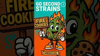  Fire Cookies — Medicus | 60 Second Strains Review  (THC: 24%) #cannabisreview #medicalcannabis