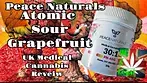 Peace natural Atomic sour grapefruit medical cannabis review UK