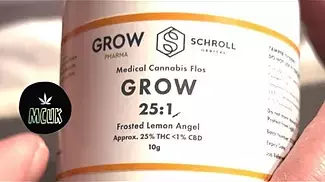 GROW FROSTED LEMON ANGEL T25 UK Legal Medical Cannabis