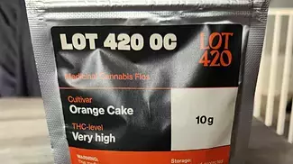 LOT 420 Orange Cake (first impressions) 28.1 THC